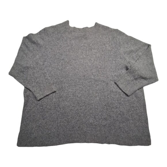 Lane Bryant Sweater Sparkle Rhinestone Holiday Party Gray Womens Plus Size 26/28 - Picture 2 of 9